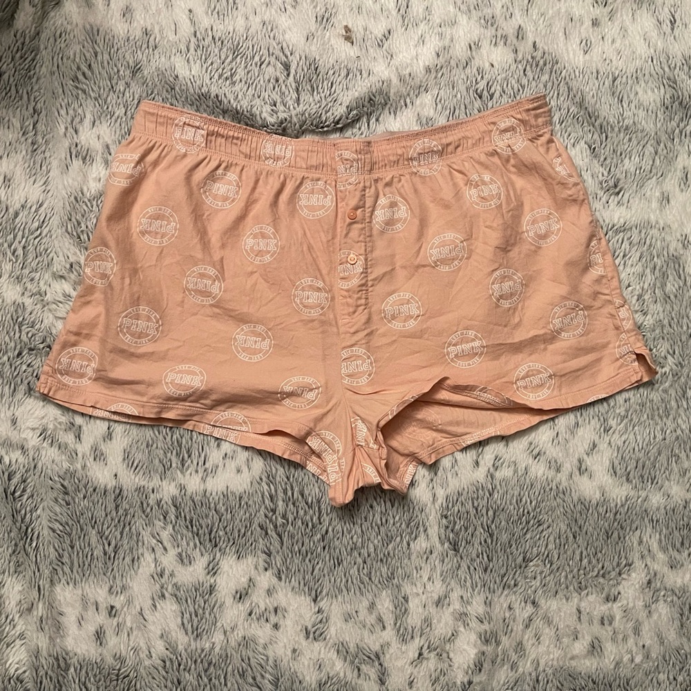 PINK Victoria's Secret Peach Sleep Shorts